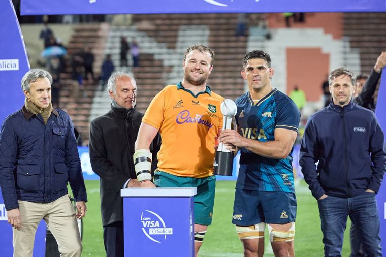 Los Pumas aguantaron con dos hombres menos en el final e igualaron con Australia en Mendoza: 28-28