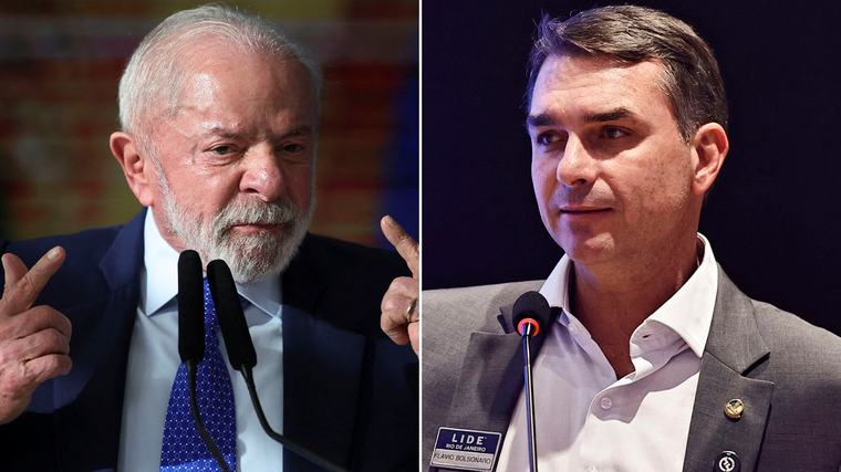 Flavio Bolsonaro se acercó a Lula da Silva en las encuestas de cara a las elecciones presidenciales en Brasil