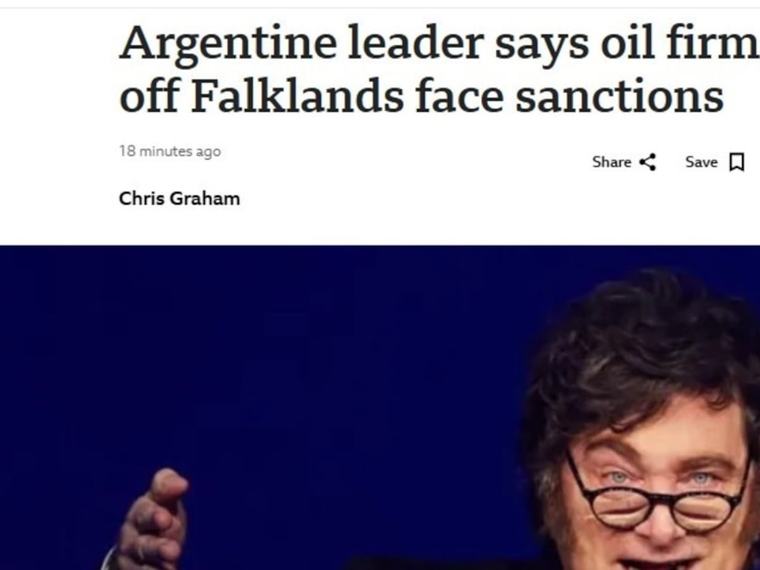 La reacción de medios británicos e internacionales tras la cadena nacional de Javier Milei por Malvinas