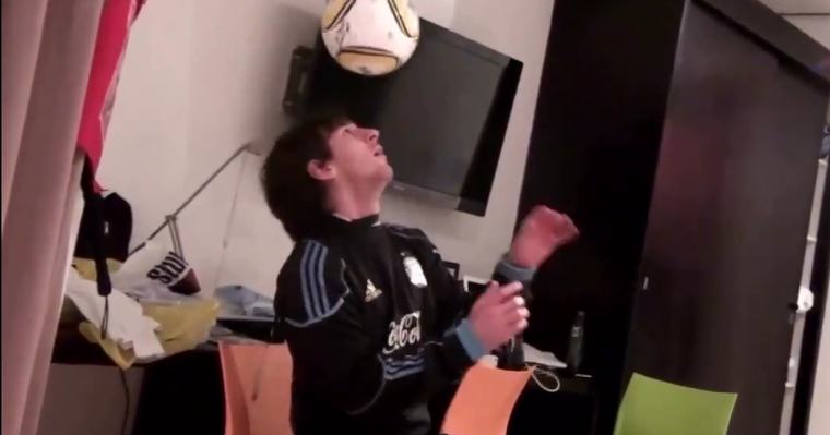 Material histórico El inédito video de Messi en el Mundial 2010 que sorprendió a todos