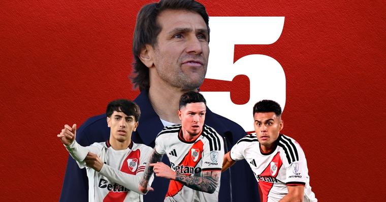 Por qué Ponzio elige un esquema con un solo 5 y su elogio a Fausto Vera, el dueño del puesto en los dos triunfos consecutivos de River