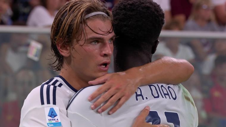 Nico Paz marcó con un derechazo y fue protagonista en el 4-1 de Como frente a Genoa por la Serie A