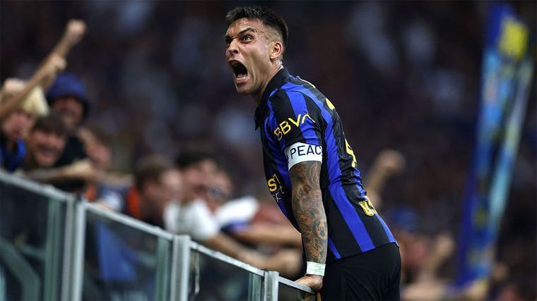 Torazo encendido: Lautaro Martínez fue el héroe del Inter en la gran remontada ante Napoli