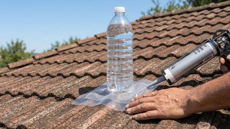 Para qué sirve poner en el techo de casa una botella de plástico llena de agua