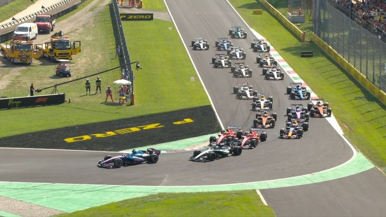 Otra vez, ganando posiciones: así fue la sólida largada de Colapinto en Monza
