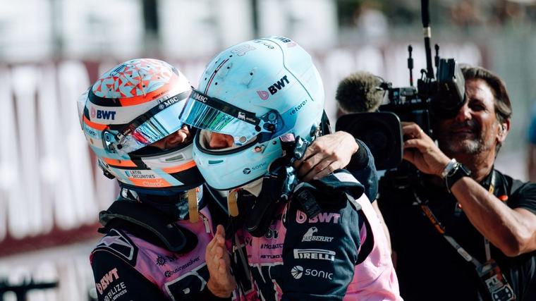 Video: el festejo descontrolado de Alpine tras la histórica clasificación de Gasly y Colapinto en Monza
