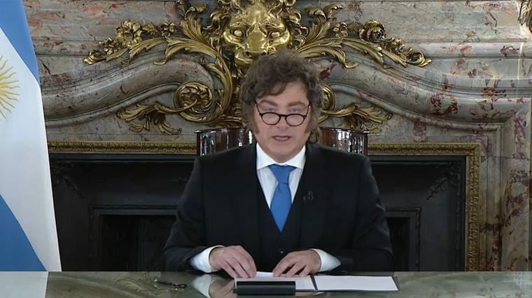 Javier Milei: “Hoy nuestra soberanía enfrenta un peligro concreto y urgente”, advirtió el Presidente