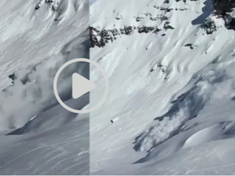 Avalancha en el Cerro Chapelco: dos esquiadores quedaron a metros del desprendimiento y se salvaron
