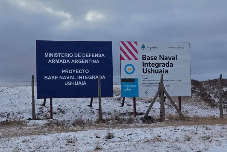 La base naval integrada en Ushuaia, una obra muy costosa que se estancó durante los últimos años