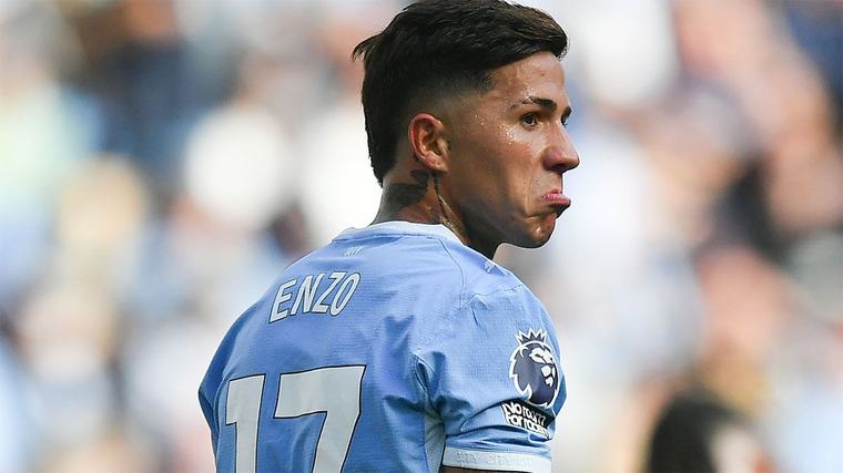 Cómo fue el debut de Enzo Fernández en el triunfo del Manchester City ante el Coventry