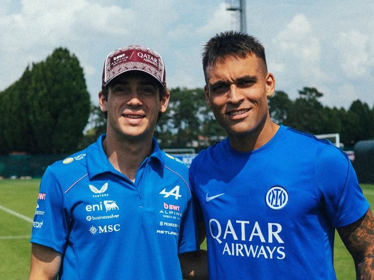 Franco Colapinto tuvo un encuentro especial con Lautaro Martínez antes del Gran Premio de Italia de la Fórmula 1